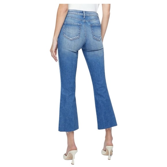 L’Angence Kendra High Rise Cropped Flare Jeans Size 26 - Picture 2 of 10